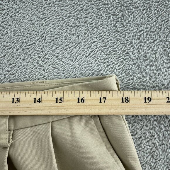 Izod Golf Mens Beige Pleated Pants 34/30 Polyester 5663 - Picture 5 of 9